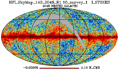 HFI_SkyMap_143_2048_R1.10_survey_1_I_STOKES