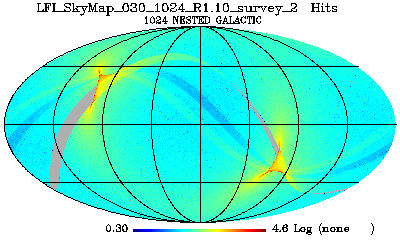 LFI_SkyMap_030_1024_R1.10_survey_2_Hits