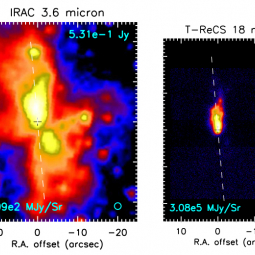 G35 images from NASA's Spitzer Space Telescope and the Gemini-North telescope at Mauna Kea, Hawaii