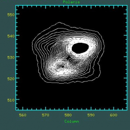 Countour plot of star image