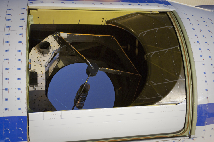SOFIA's primary mirror during FORCAST testing